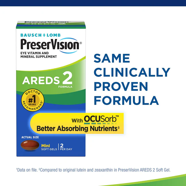 PreserVision® AREDS 2 Vitamin & Mineral Supplement 120 Count Soft Gels