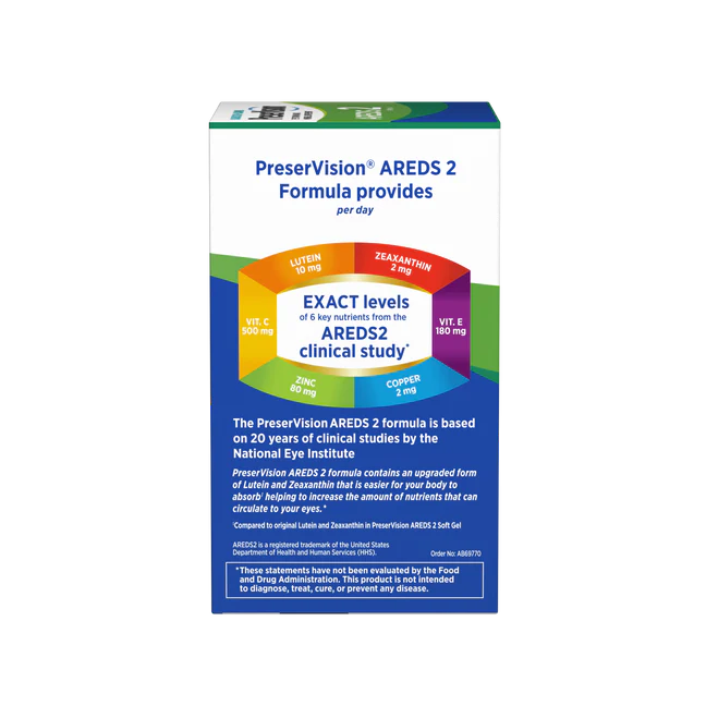 PreserVision® AREDS 2 Vitamin & Mineral Supplement 120 Count Soft Gels