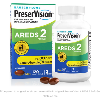 PreserVision® AREDS 2 Vitamin & Mineral Supplement 120 Count Soft Gels