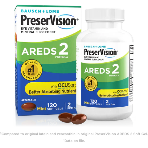 PreserVision® AREDS 2 Vitamin & Mineral Supplement 120 Count Soft Gels