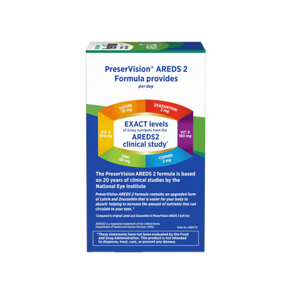 PreserVision® AREDS 2 Vitamin & Mineral Supplement 120 Count Soft Gels